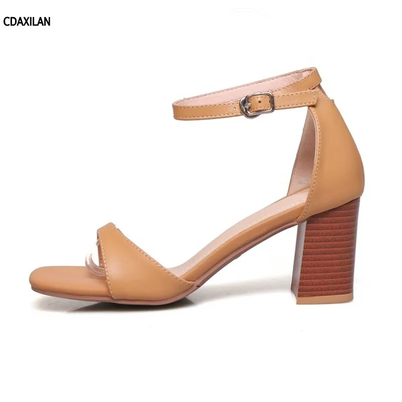 CDAXIALN new arrivals sandals women high square heels open toe ankle-wrap buckle strap sandals girls ladies summer dress shoes
CDAXIALN new arrivals sandals women high square heels open toe ankle-wrap buckle strap sandals girls ladies summer dress shoes