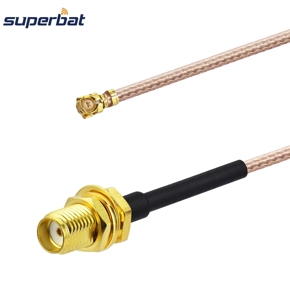 Superbat IPX/U.FL to SMA Female Bulkhead Connector Pigtail Coaxia Extension RF Cable Assembly RG178 89cm For Wifi Mini-PCI
Superbat IPX/U.FL to SMA Female Bulkhead Connector Pigtail Coaxia Extension RF Cable Assembly RG178 89cm For Wifi Mini-PCI