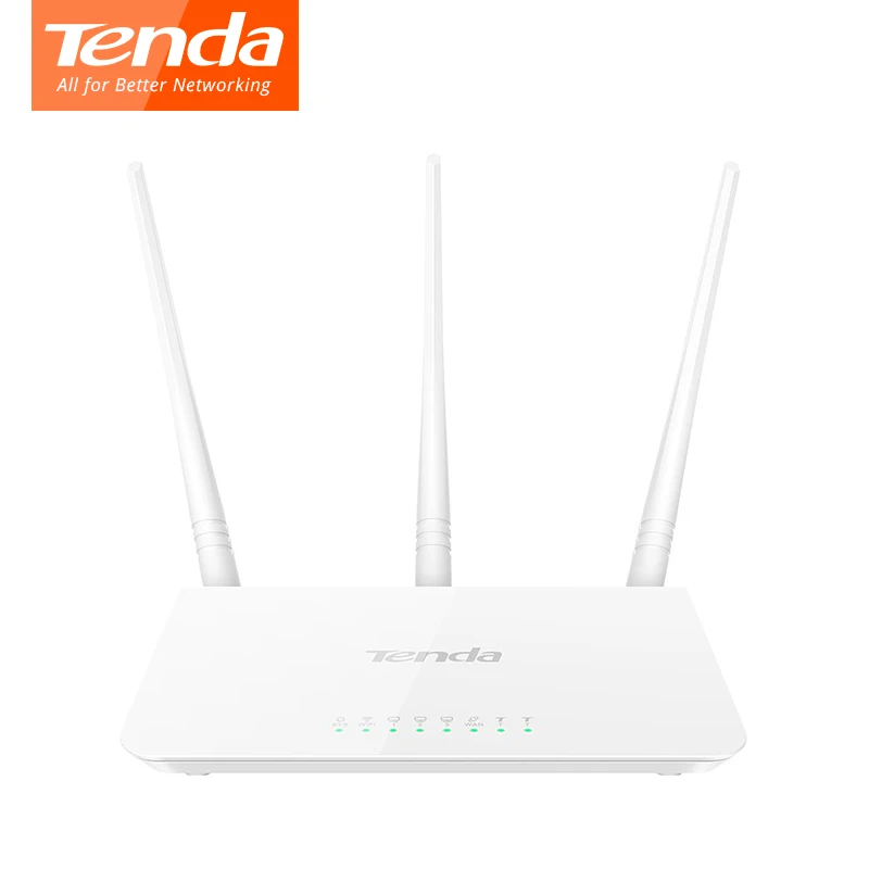 Беспроводной маршрутизатор Tenda F3 Wi-Fi 300 Мбит/с 3 * антенна 200 квадратных метров
