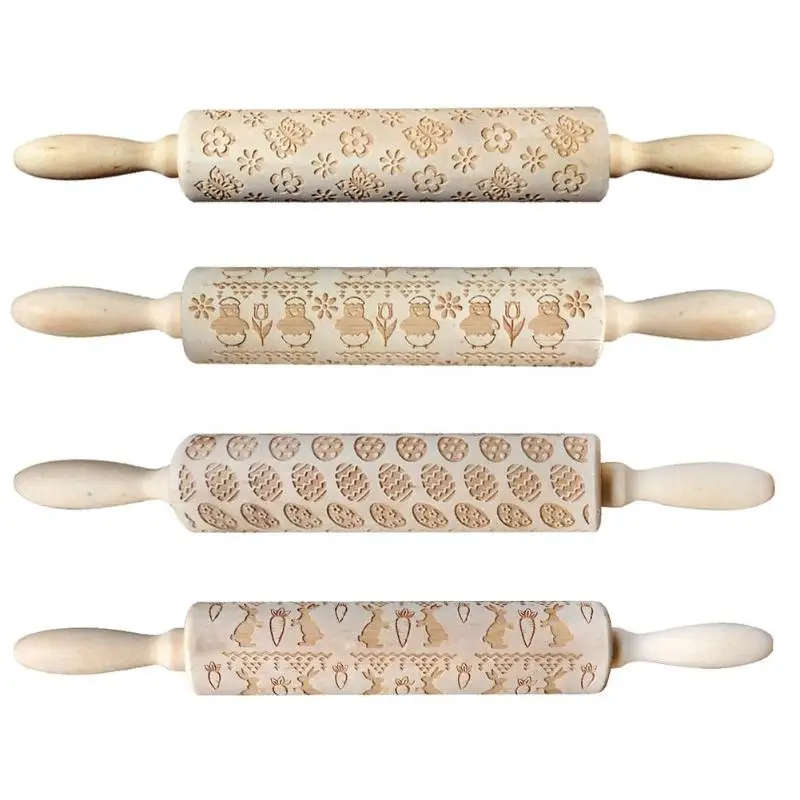 Easter Day Christmas Embossing Wood Rolling Pin for DIY Baking Cookies Noodle Biscuit Fondant Cake Engraved Stencil
Easter Day Christmas Embossing Wood Rolling Pin for DIY Baking Cookies Noodle Biscuit Fondant Cake Engraved Stencil