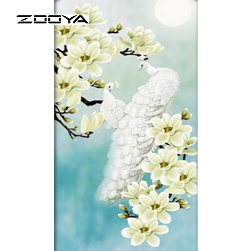 ZOOYA Needlework Diy Diamond Painting Square Drill Full Rhinestone Sticker Cross Stitch Moon White Flowrer And Peacock F321
ZOOYA Needlework Diy Diamond Painting Square Drill Full Rhinestone Sticker Cross Stitch Moon White Flowrer And Peacock F321