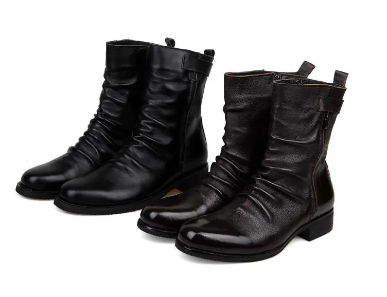 Autumn Winter Men Round Toes Side Zipper Pleated Warm Short Boots Men Plus Velvet Keep Warm High Top Youth Military Boots
Autumn Winter Men Round Toes Side Zipper Pleated Warm Short Boots Men Plus Velvet Keep Warm High Top Youth Military Boots