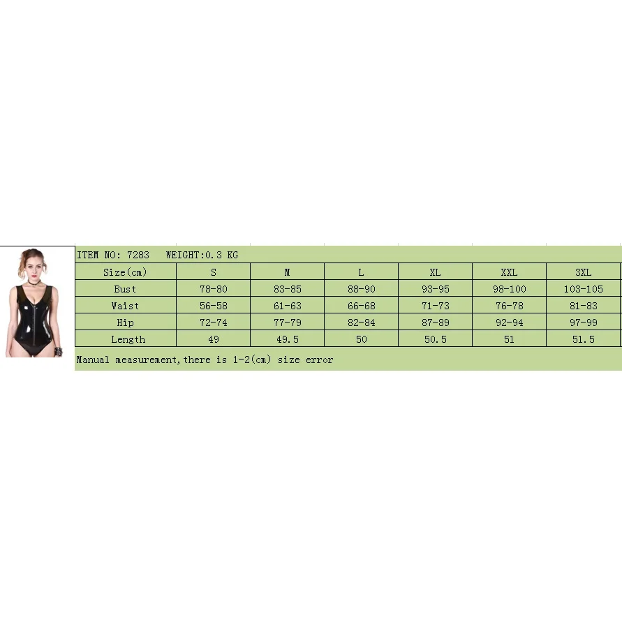 Women Faux Leather Catsuit Erotic Wet Look Bodycon Punk Fetish Deep V Sleeveless Black Latex PVC Bodysuit catsuit for ladies
Women Faux Leather Catsuit Erotic Wet Look Bodycon Punk Fetish Deep V Sleeveless Black Latex PVC Bodysuit catsuit for ladies