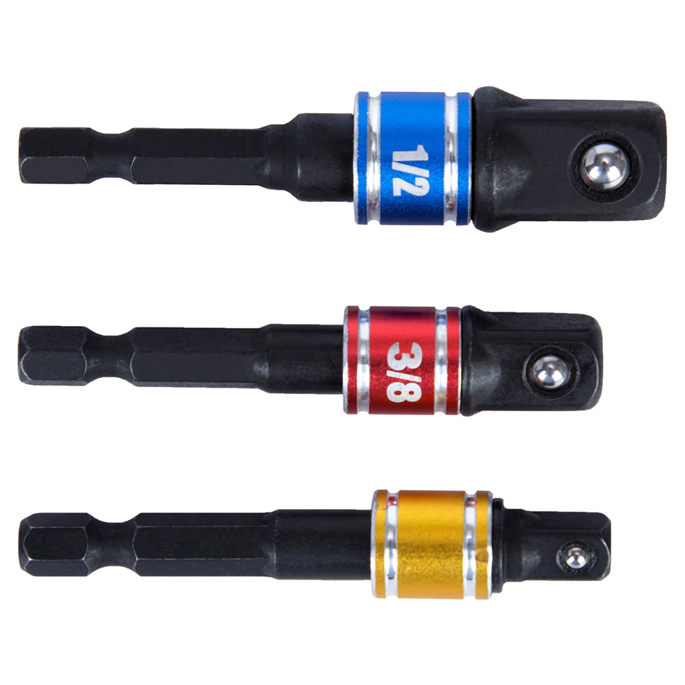 1pc Drill Socket Adapter 1/4" 3/8" 1/2" Hex Shank Screwdriver Extension Bar Impact Nut Driver Socket Bits
1pc Drill Socket Adapter 1/4" 3/8" 1/2" Hex Shank Screwdriver Extension Bar Impact Nut Driver Socket Bits