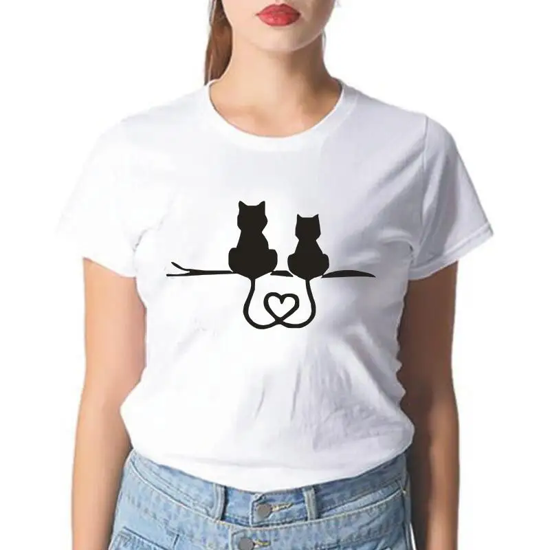 A Pair of Cats Resting Together Fashion Print Women Tshirt Short Sleeve Casual Tshirt Hipster Tee Shirt Femme T-shirt Women Tops 
A Pair of Cats Resting Together Fashion Print Women Tshirt Short Sleeve Casual Tshirt Hipster Tee Shirt Femme T-shirt Women Tops