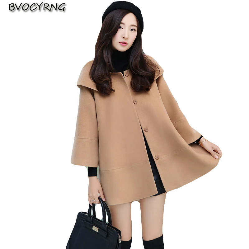 New Autumn Winter Women Cloak Short Woolen Jacket 2018 Fashion Leisure High Quality Wool Coat female Spring Loose Overcoat A0863
New Autumn Winter Women Cloak Short Woolen Jacket 2018 Fashion Leisure High Quality Wool Coat female Spring Loose Overcoat A0863