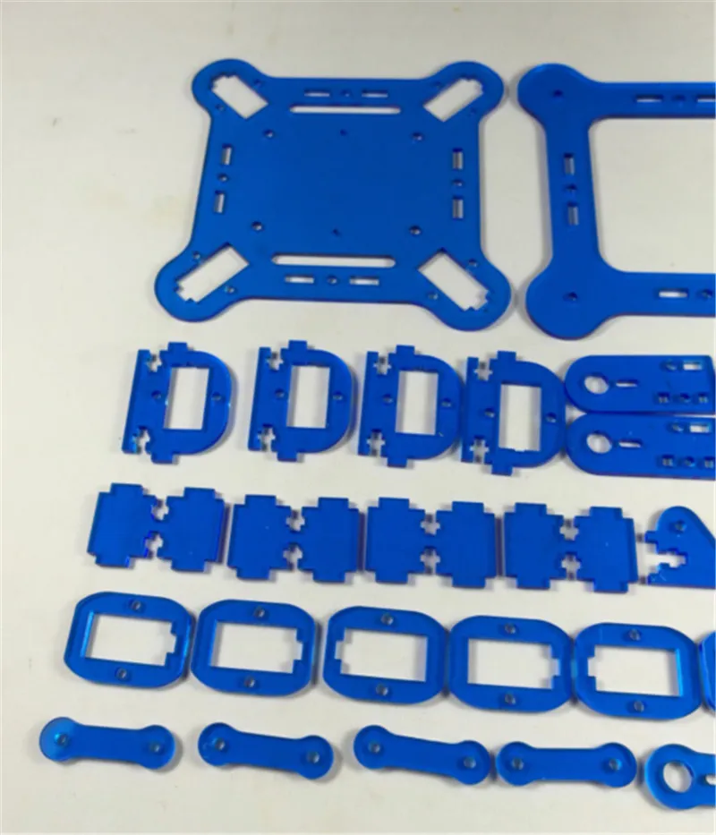 Swсоздатель DIY mePed V2 четверногий робот набор акриловых тарелок 3 мм синий цвет