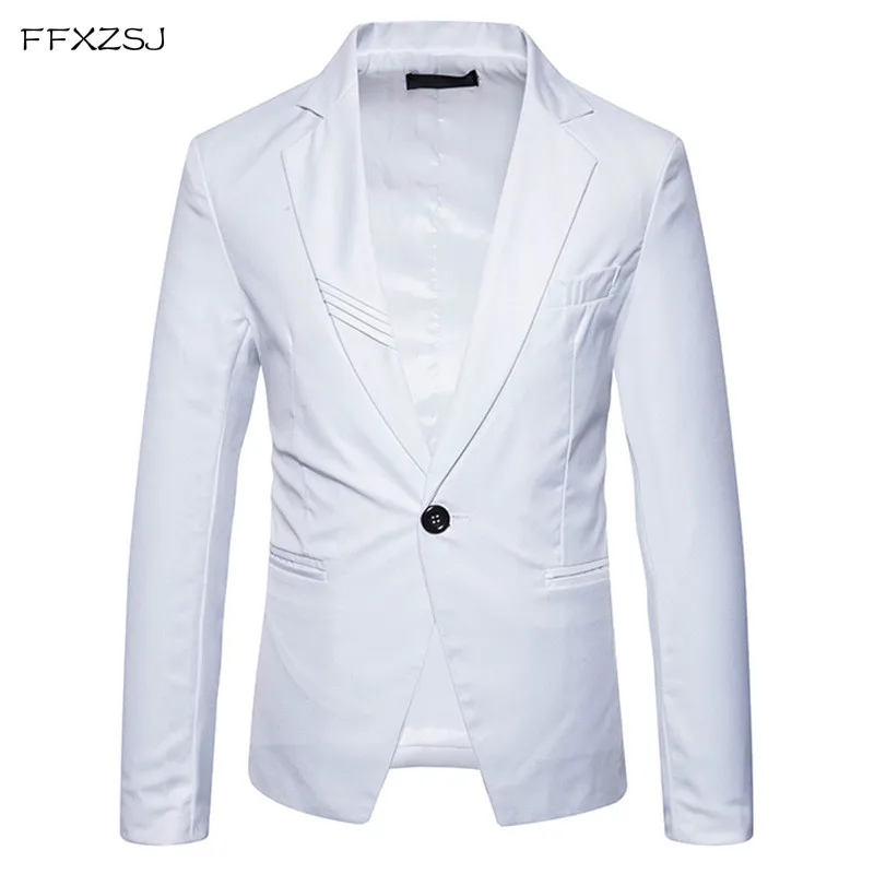 FFXZSJ 2018 spring England style Unique Striped collar design suit men casual Slim solid color suit for men size S-XXL
FFXZSJ 2018 spring England style Unique Striped collar design suit men casual Slim solid color suit for men size S-XXL
