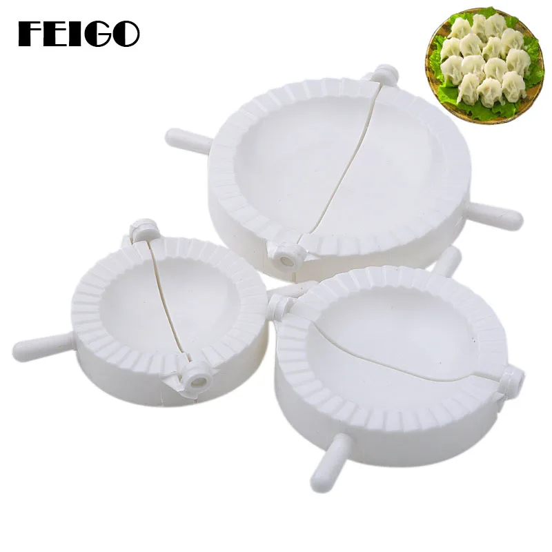 FEIGO 3Pcs/Set Practical Kitchen Tools Magic Manual Pack Dumpling Machine Food-grade Plastic Pinch Home Dumpling Mold Box F121
FEIGO 3Pcs/Set Practical Kitchen Tools Magic Manual Pack Dumpling Machine Food-grade Plastic Pinch Home Dumpling Mold Box F121