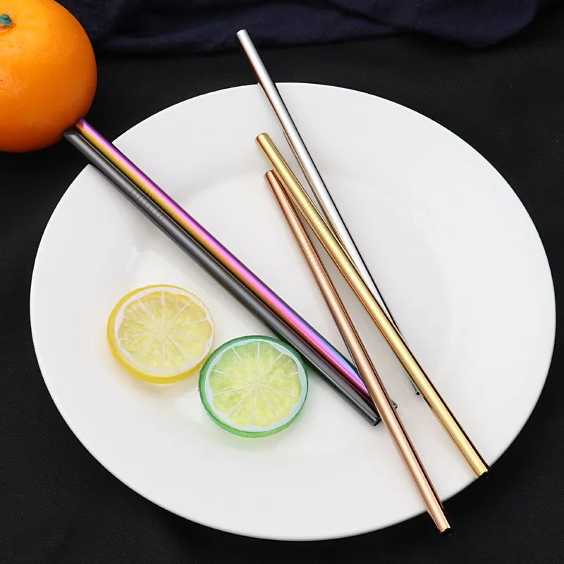100pcs Metal Straw 8MM Drinking Bendy Rose Gold Drinking Bend Straw Stainless Steel With Rainbow Brush Bar Accessories
100pcs Metal Straw 8MM Drinking Bendy Rose Gold Drinking Bend Straw Stainless Steel With Rainbow Brush Bar Accessories