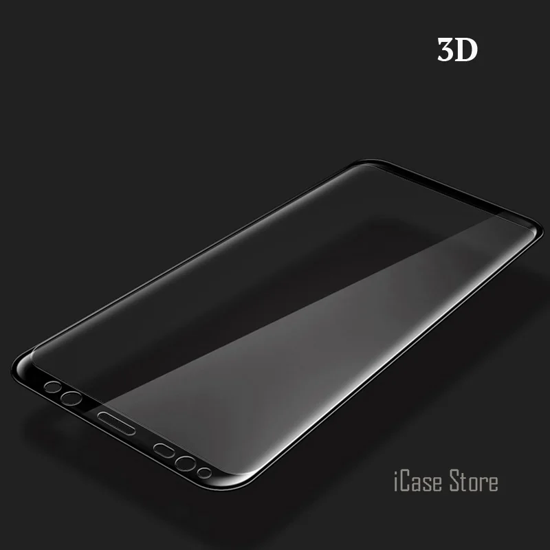 

3D полное покрытие изогнутое крышка Экран протектор Закаленное Стекло для Samsung Galaxy S8 и S8 Plus S 8 чехол для экрана крышка