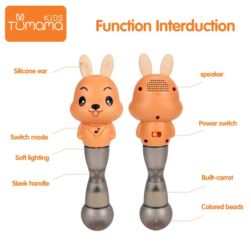 Детские погремушки Tumama 4 в 1 музыкальные молотки с песком детские игрушки