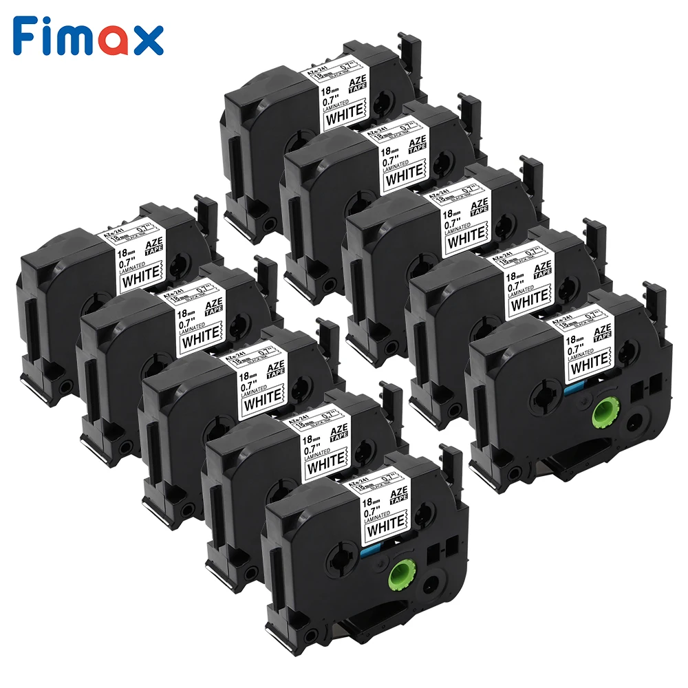 Fimax 10 Packs Compatible Brother TZe241 P-touch Label Tape TZe-241 TZ-241 18mm*8m Black on White for Brother P-touch Tze Label
Fimax 10 Packs Compatible Brother TZe241 P-touch Label Tape TZe-241 TZ-241 18mm*8m Black on White for Brother P-touch Tze Label