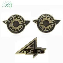 New Steins Gate Badge Brooches Pins Amadeus Makise Kurisu Labmen The Fate of The Stone Metal Pins Women Men Bag Shirt Gift