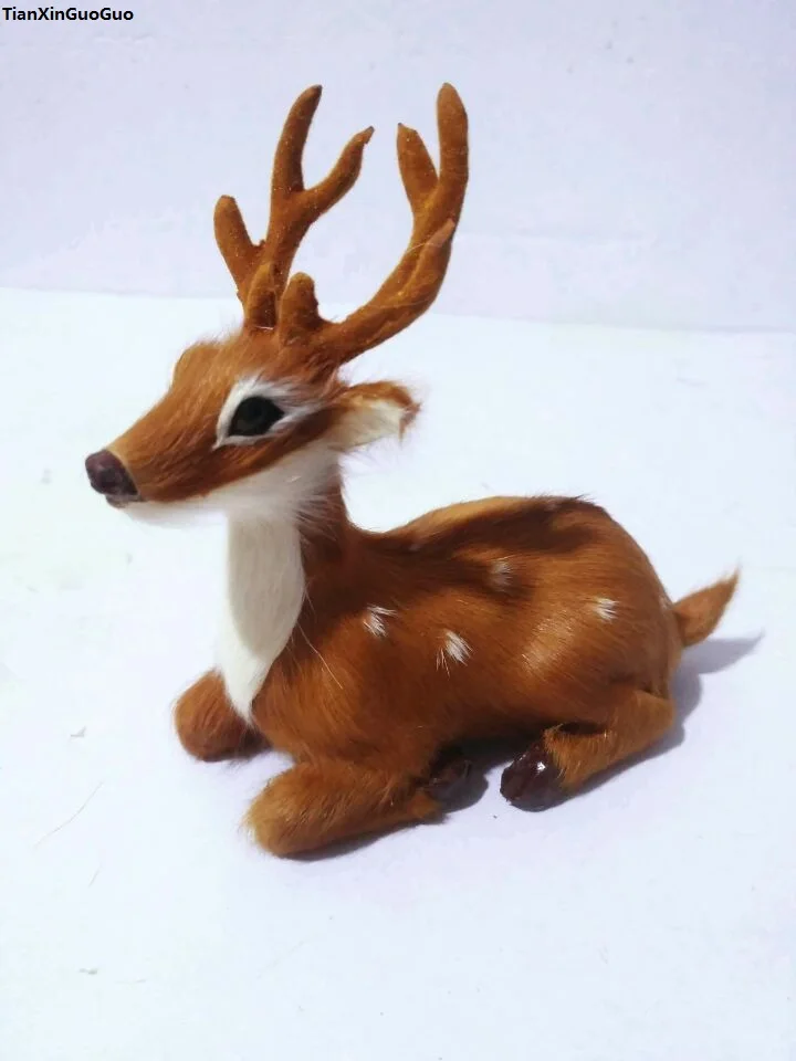 simulation sika deer about 13x5x11cm hard model toy polyethylene& furs deer handicraft home decoration gift s1546
simulation sika deer about 13x5x11cm hard model toy polyethylene& furs deer handicraft home decoration gift s1546
