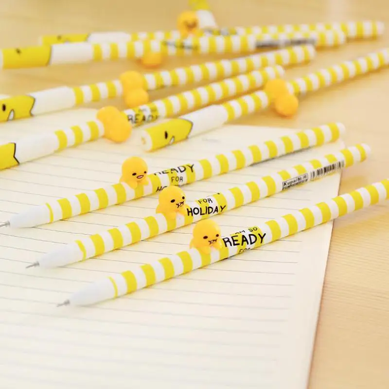 4pcs Cute Lazy Egg Gel Pen Korea kawaii Creative 0.38mm Neutral Pen Super Goods For School Students Stationery Papelaria
4pcs Cute Lazy Egg Gel Pen Korea kawaii Creative 0.38mm Neutral Pen Super Goods For School Students Stationery Papelaria