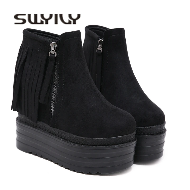 SWYIVY Winter New Female Casual Shoes Platform Snow 2019 Warm Increased Female Sneakers High Top Short Plush Sneakers Black Shoe
SWYIVY Winter New Female Casual Shoes Platform Snow 2019 Warm Increased Female Sneakers High Top Short Plush Sneakers Black Shoe
