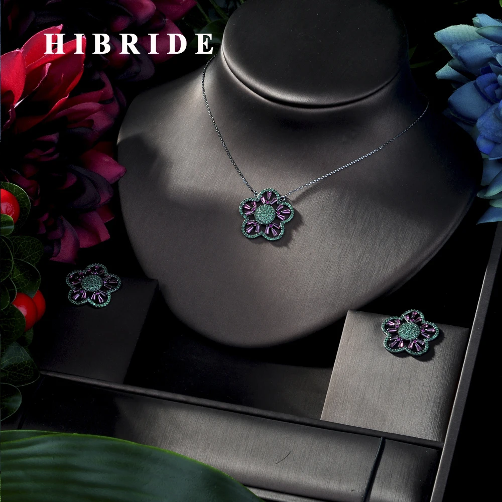 HIBRIDE BEST QUALITY BRILLIANT CRYSTAL ZIRCON EARRINGS AND NECKLACE BRIDAL JEWELRY SET WEDDING DRESS ACCESSARIES N-191
HIBRIDE BEST QUALITY BRILLIANT CRYSTAL ZIRCON EARRINGS AND NECKLACE BRIDAL JEWELRY SET WEDDING DRESS ACCESSARIES N-191