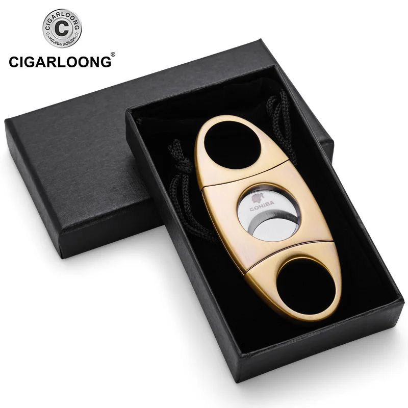 COHIBA Factory Price Portable Cigar Cutter Stainless Steel Travel Cigar Cutter CL-015TR
COHIBA Factory Price Portable Cigar Cutter Stainless Steel Travel Cigar Cutter CL-015TR