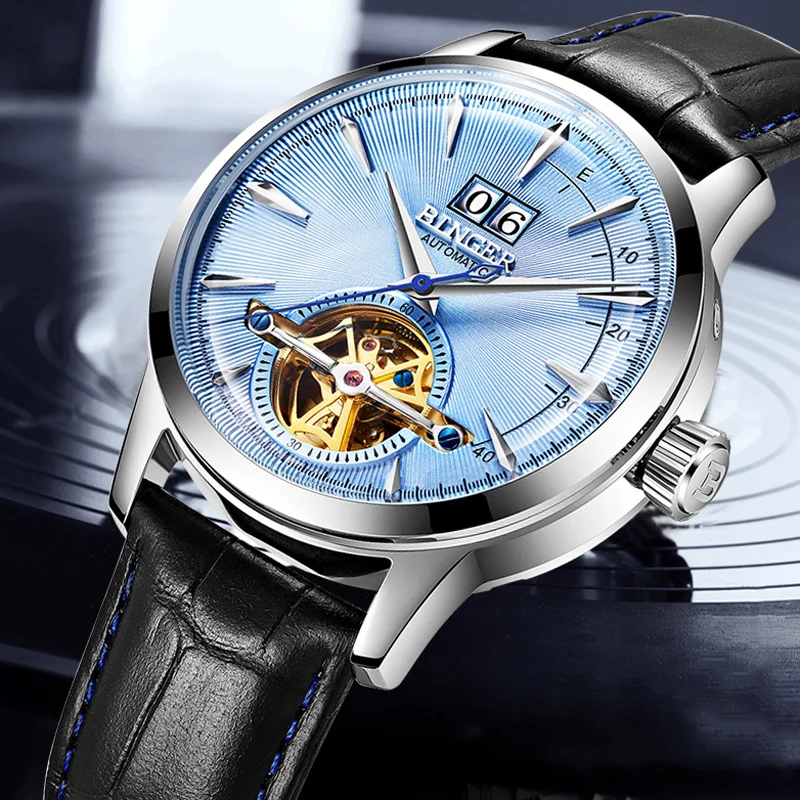 BINGER Fashion Mens Watches Top Brand Luxury Automatic Mechanical Watch Men Casual Waterproof Leather Sport Watch Relogio
BINGER Fashion Mens Watches Top Brand Luxury Automatic Mechanical Watch Men Casual Waterproof Leather Sport Watch Relogio