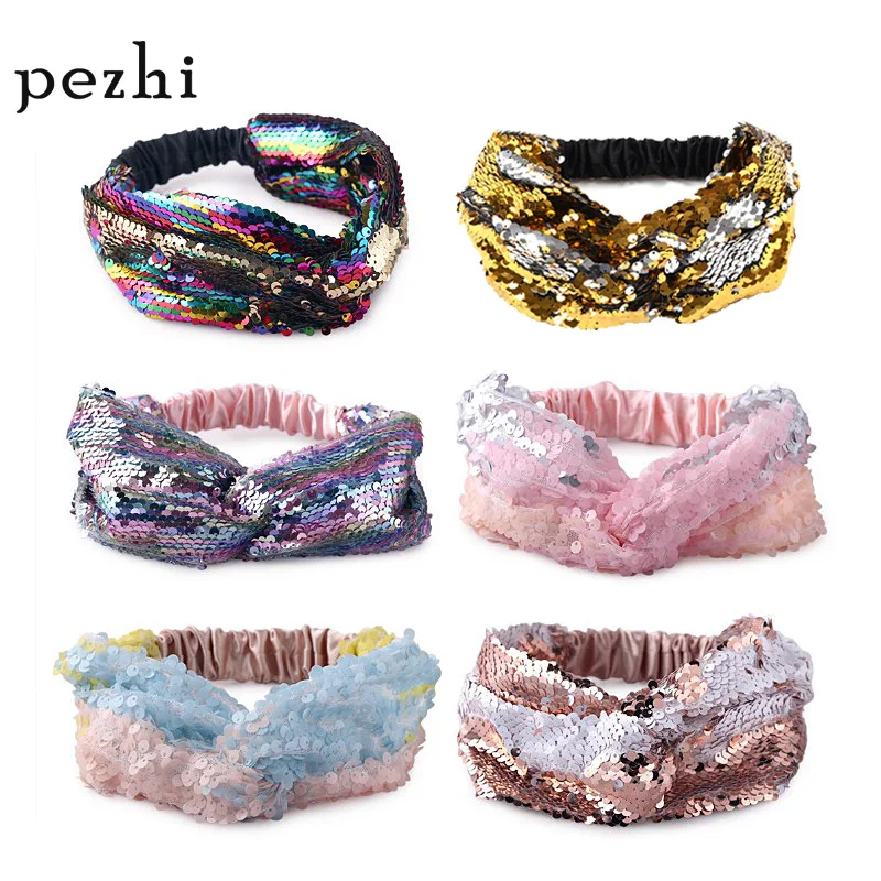 European and American fashion mermaid sequins hair band ladies double-sided sequins adult children creative hair accessories cro
European and American fashion mermaid sequins hair band ladies double-sided sequins adult children creative hair accessories cro