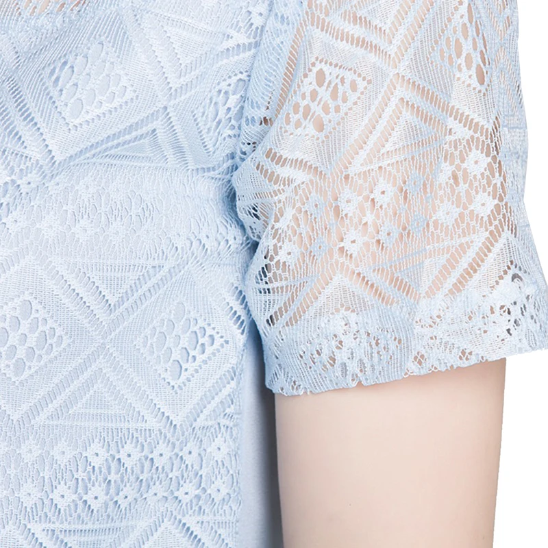 Women Short Sleeve Lace Blouses Fashion Hollow Out Chiffon Blouse Shirts Casual Ladies Blouse Women Tops White Pink Black Blue
Women Short Sleeve Lace Blouses Fashion Hollow Out Chiffon Blouse Shirts Casual Ladies Blouse Women Tops White Pink Black Blue