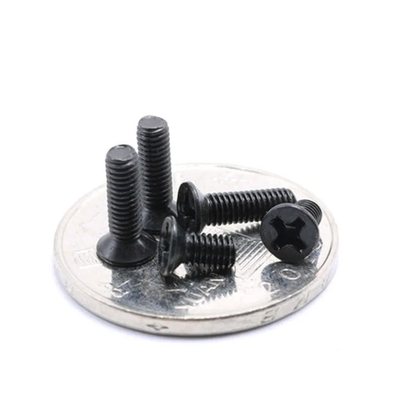 50pcs M1.2 Countersunk head Phillips screw Cross flat heads screws Carbon steel black bolt 3mm-8mm Length
50pcs M1.2 Countersunk head Phillips screw Cross flat heads screws Carbon steel black bolt 3mm-8mm Length