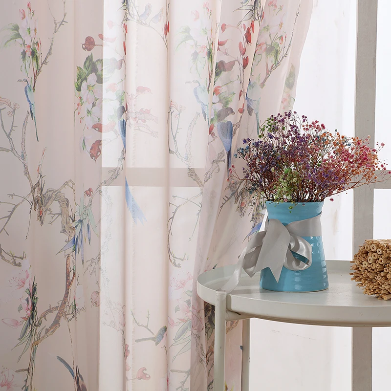 Rustic Kitchen Sheer Curtains for Living Room Decoration Bird Printed Window Chiffon Tulle Curtains
Rustic Kitchen Sheer Curtains for Living Room Decoration Bird Printed Window Chiffon Tulle Curtains
