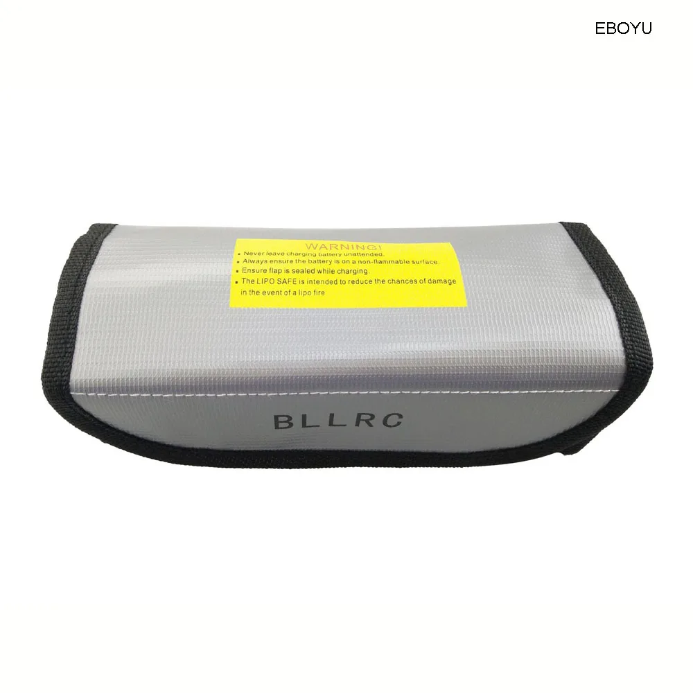EBOYU Silver Glass Fiber RC LiPo Battery Safety Bag Safe Guard Charge Sack