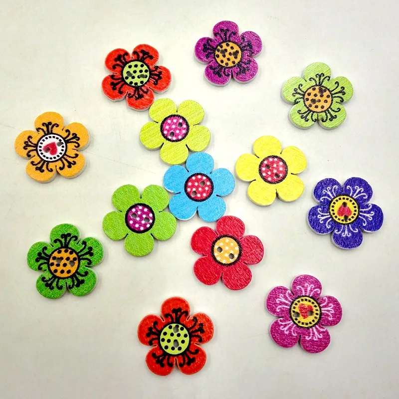 50PCS sunflower printing wood button wood environmental protection DIY wood printed button 20MM
50PCS sunflower printing wood button wood environmental protection DIY wood printed button 20MM