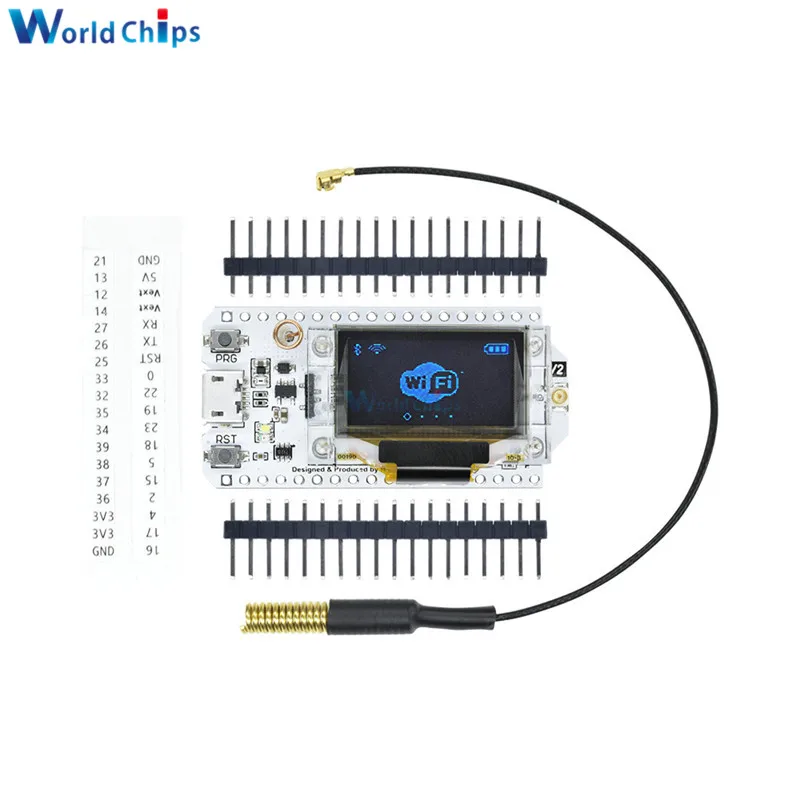 Макетная плата ESP32 LoRa SX1278, 0,96 дюйма, синий OLED дисплей, Bluetooth, Wi-Fi, комплект Lora 32, модуль IOT, 433 МГц для Arduino
Макетная плата ESP32 LoRa SX1278, 0,96 дюйма, синий OLED дисплей, Bluetooth, Wi-Fi, комплект Lora 32, модуль IOT, 433 МГц для Arduino