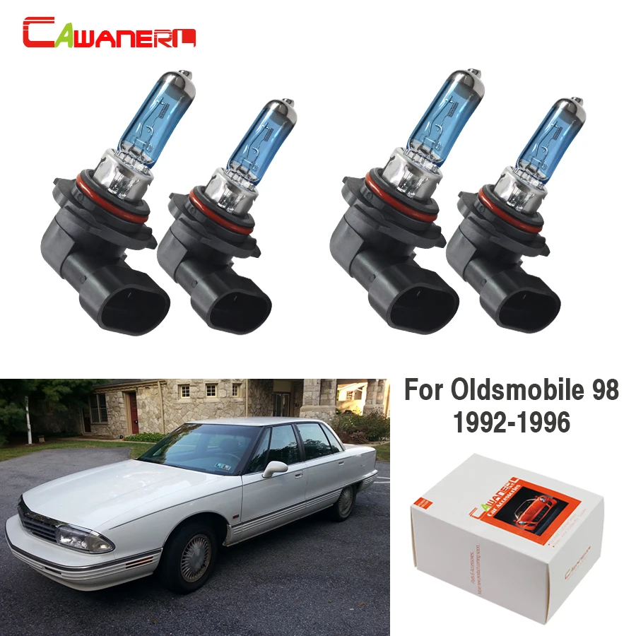 

Cawanerl 9005 + 9006 100W Halogen Lamp Car Headlight Light Hi/Lo Beam 12V Fit For Oldsmobile 98 Sedan 3.8L 1992-1996