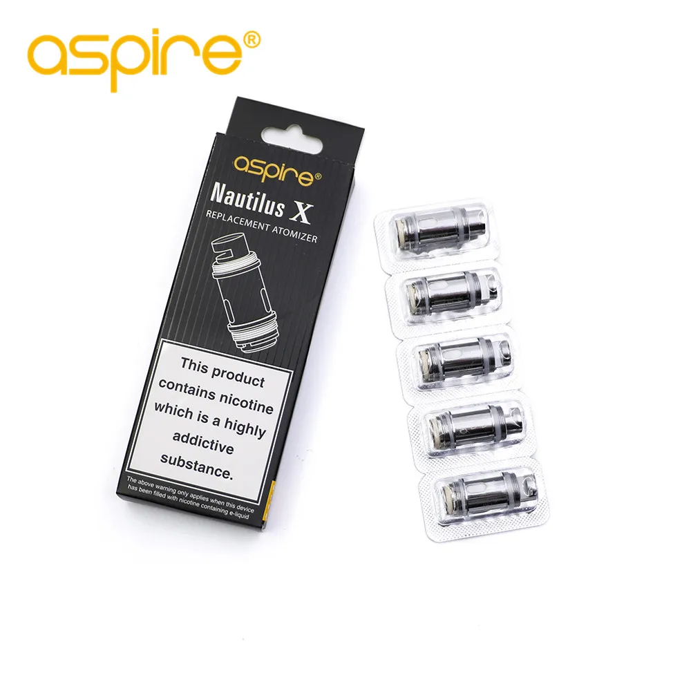 5pcs-Pack Aspire Nautilus X Катушки для приборов бренда "Aspire" nautilus сопротивление