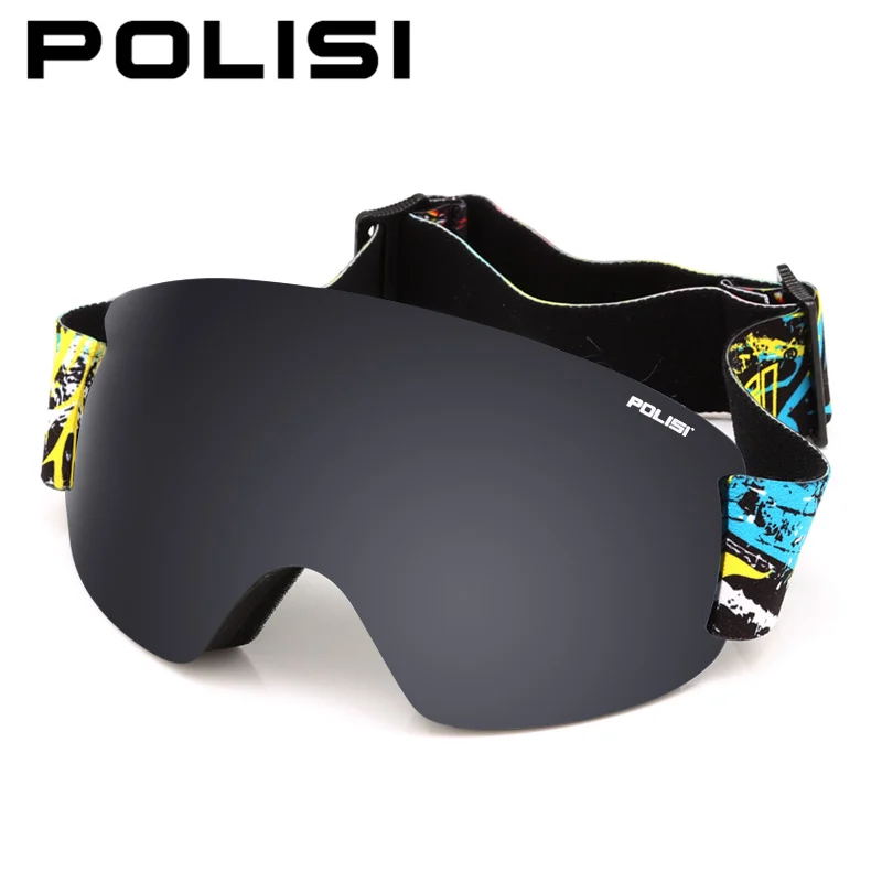 POLISI Professional Ski Goggles Double Layer Lens Anti-Fog UV Protection Skiing Eyewear Winter Snowboard Snow Glasses, Gray Lens
POLISI Professional Ski Goggles Double Layer Lens Anti-Fog UV Protection Skiing Eyewear Winter Snowboard Snow Glasses, Gray Lens
