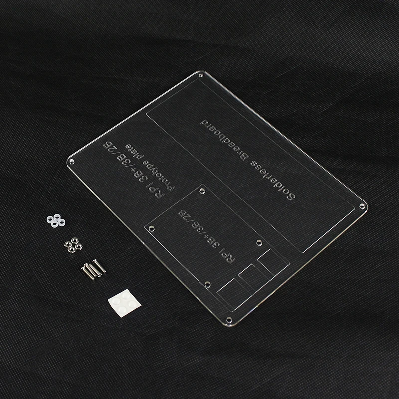 Raspberry Pi 3B+ ( B Plus ) Acrylic Mount Plate DIY Prototype Experimental Platform for Raspberry Pi 3 / 2 Breadboard
Raspberry Pi 3B+ ( B Plus ) Acrylic Mount Plate DIY Prototype Experimental Platform for Raspberry Pi 3 / 2 Breadboard
