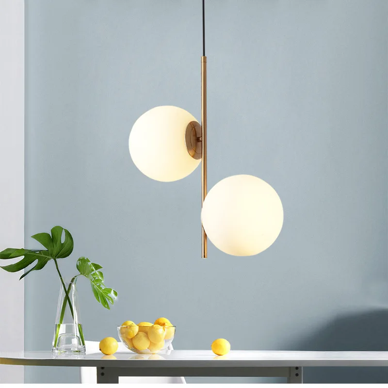 Nordic Simple Sphere Chandelier Modern Creative Art Personality Table Bedroom Bar 2 Ligths Led Pendant Lamp Frosted Glass
Nordic Simple Sphere Chandelier Modern Creative Art Personality Table Bedroom Bar 2 Ligths Led Pendant Lamp Frosted Glass
