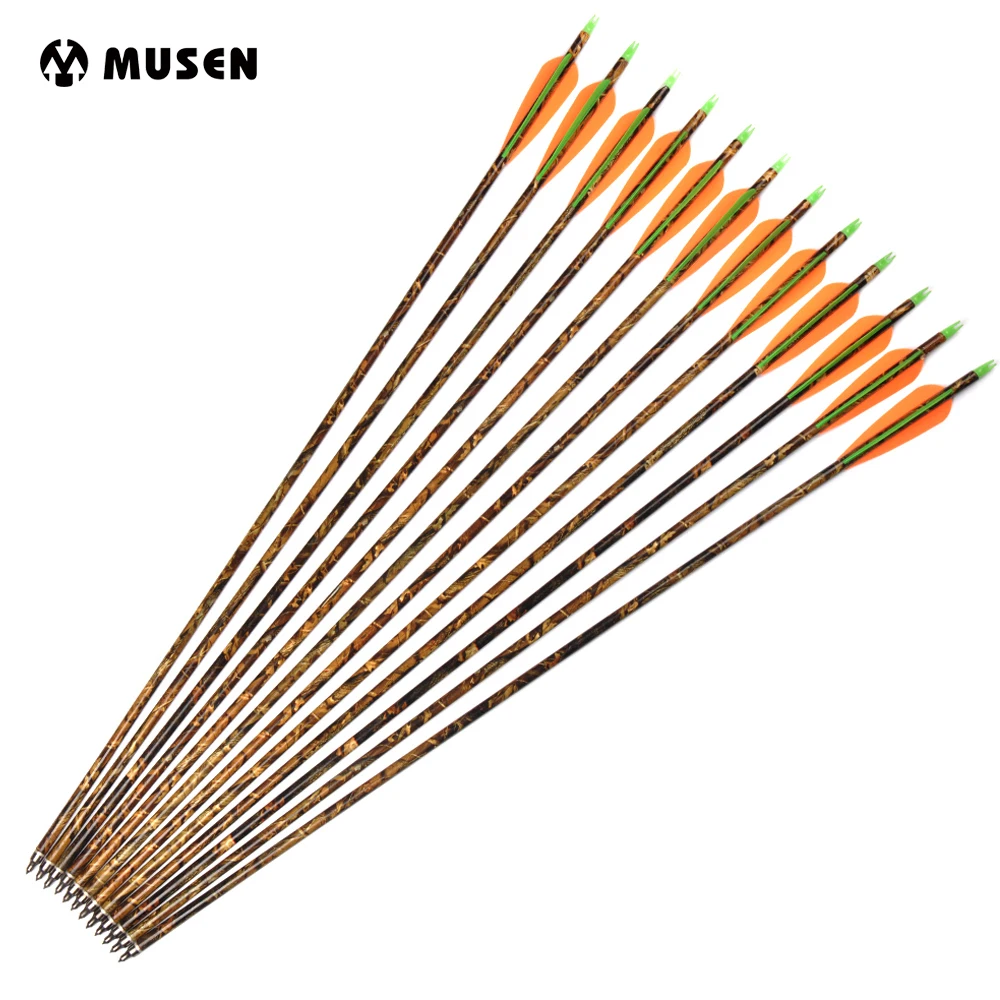 6/12/24pcs Camo Aluminum Arrow 30 Inches Changable Arrowhead Camouflage Shaft for 30-80lbs Compound Bow Archery Hunting
6/12/24pcs Camo Aluminum Arrow 30 Inches Changable Arrowhead Camouflage Shaft for 30-80lbs Compound Bow Archery Hunting