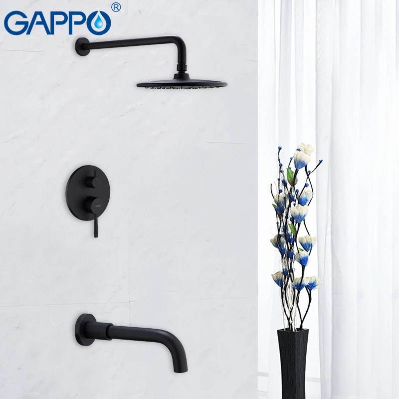 

GAPPO Shower Faucets Bath Tap Mixers Faucet Mixer Tap Rainfall Rain Shower System Bathroom Bathtub Faucet Mixer Shower Taps