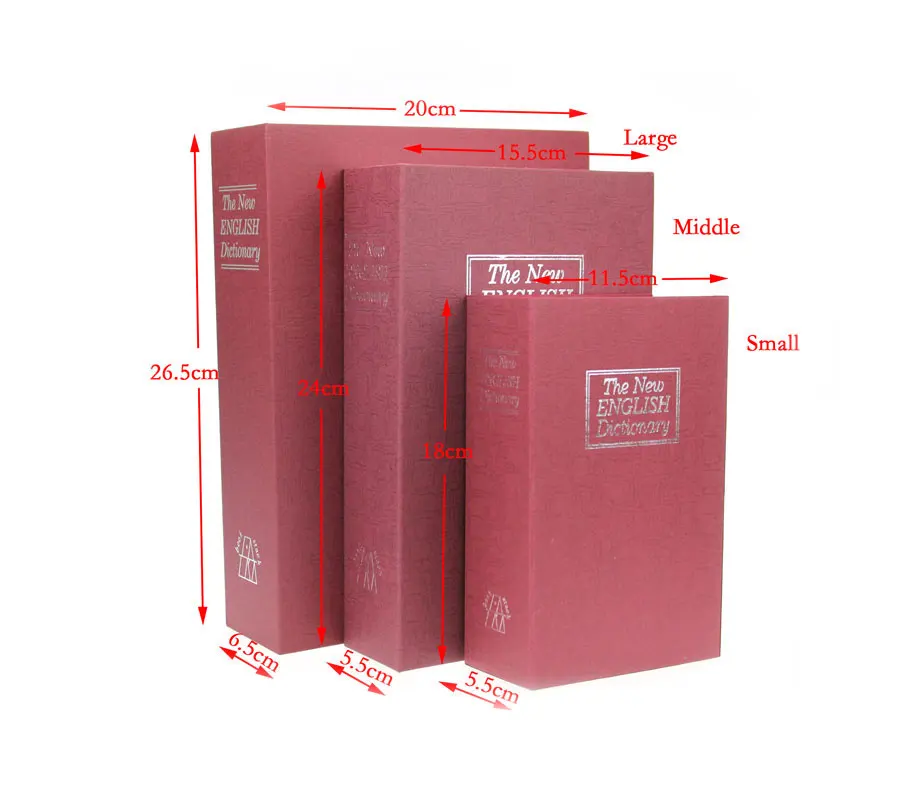 Dictionary Secret Book Piggy Bank Safes Simulation Money Jewelry Insurance Storage Boxes with Key Lock 240*155*55mm
Dictionary Secret Book Piggy Bank Safes Simulation Money Jewelry Insurance Storage Boxes with Key Lock 240*155*55mm