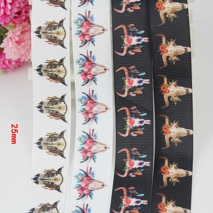Creative cow with floral printed webbing 25mm printing polyester grosgrain ribbon Gift Wrap Decoration Tape 20 yards
Creative cow with floral printed webbing 25mm printing polyester grosgrain ribbon Gift Wrap Decoration Tape 20 yards