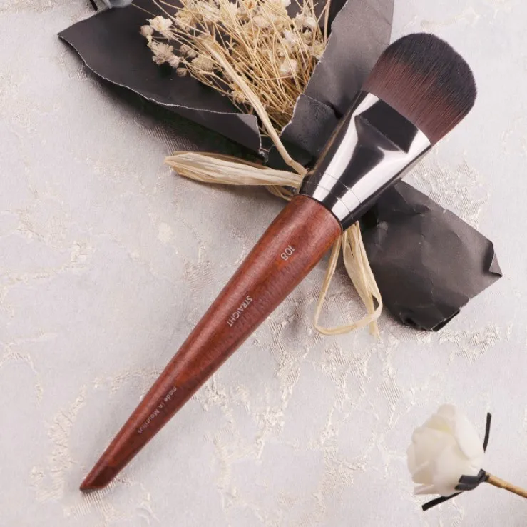 1 piece #108 Foundation Makeup brush Flat Liquid BB cream Natural wood straight Professional Make up brushes
1 piece #108 Foundation Makeup brush Flat Liquid BB cream Natural wood straight Professional Make up brushes