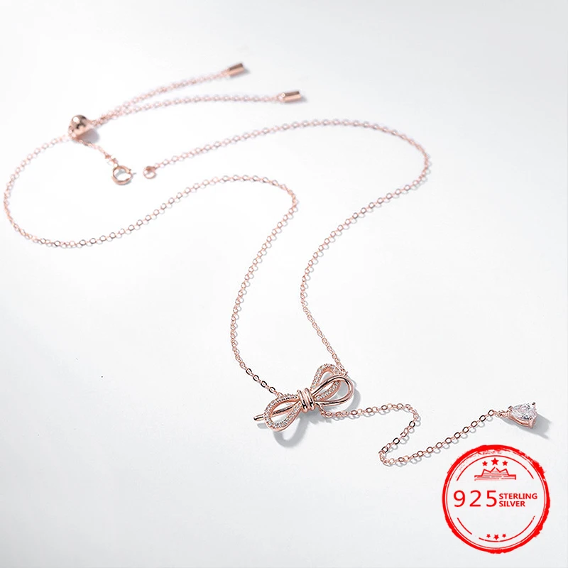 Korean Designer 925 Sterling Silver Fashion Chic Rose Gold Zirconia Butterfly Pendant Necklace
Korean Designer 925 Sterling Silver Fashion Chic Rose Gold Zirconia Butterfly Pendant Necklace