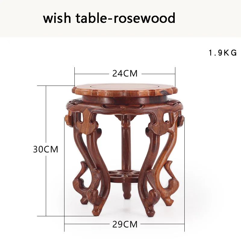 Mahogany flower rack circular ornaments, bonsai odd stone fish bowl vase handicraft solid wood bracket wooden base
Mahogany flower rack circular ornaments, bonsai odd stone fish bowl vase handicraft solid wood bracket wooden base