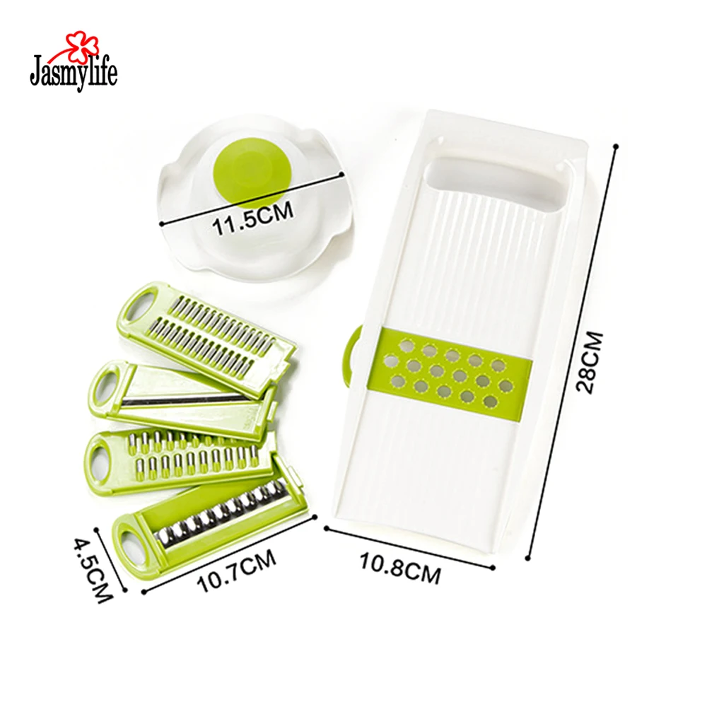 7Pcs/set Multifunctional Vegetable Slicer Stainless and ABS Vegetable Grater Gadget Friut Cutter Portable Kitchen Tool
7Pcs/set Multifunctional Vegetable Slicer Stainless and ABS Vegetable Grater Gadget Friut Cutter Portable Kitchen Tool