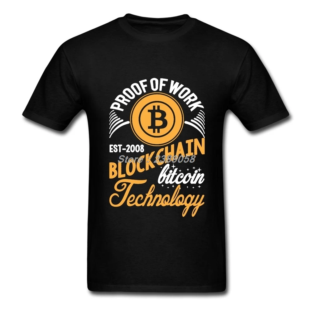 Мужские футболки с коротким рукавом и технологией Blockchain модные брендовые для