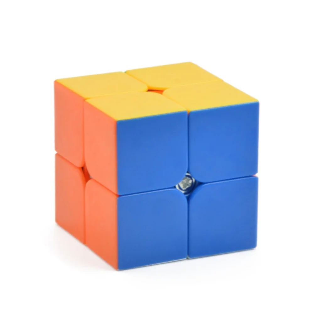 

Black Mamba Multi-color Stickerless 2x2x2 Speed Magic Cube Twist Puzzle Toy Brain Teaser IQ Game 2x2 QIYI ABS Ultra-Smooth Gift