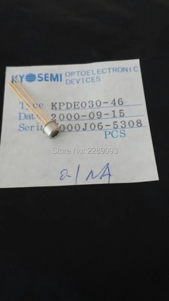 Free Shipping! New Original 5pcs/lot KPDE030-46 KPDE030 KPDE 030-46 Near-infrared Photodiode
Free Shipping! New Original 5pcs/lot KPDE030-46 KPDE030 KPDE 030-46 Near-infrared Photodiode