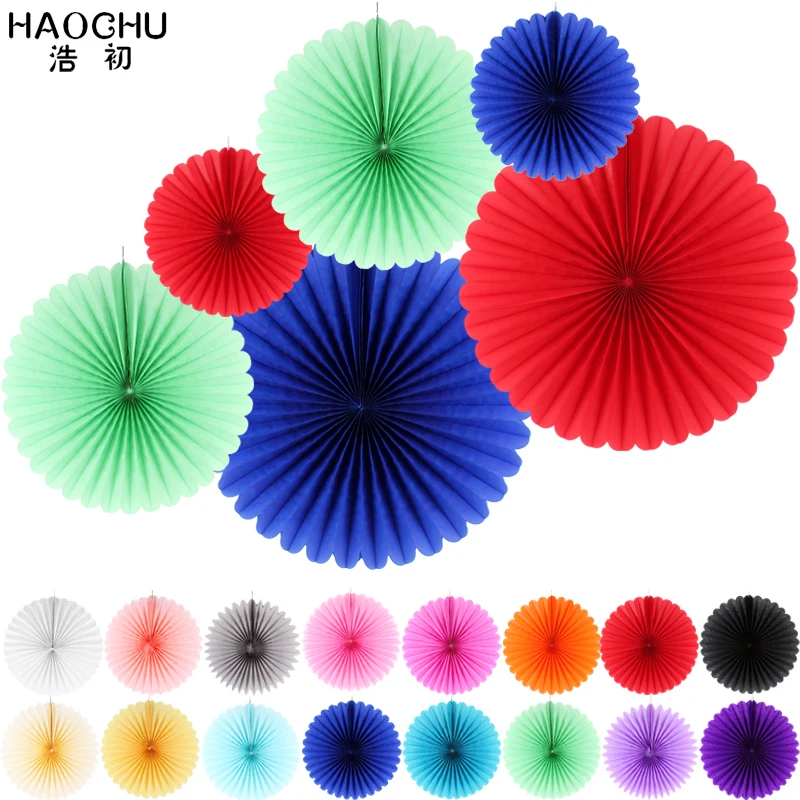 6pcs/set Colorful Wheel Tissue Paper Fans Flowers Party Decor Craft For Bar Birthday Party Wedding Decoration Mix Color&Size
6pcs/set Colorful Wheel Tissue Paper Fans Flowers Party Decor Craft For Bar Birthday Party Wedding Decoration Mix Color&Size