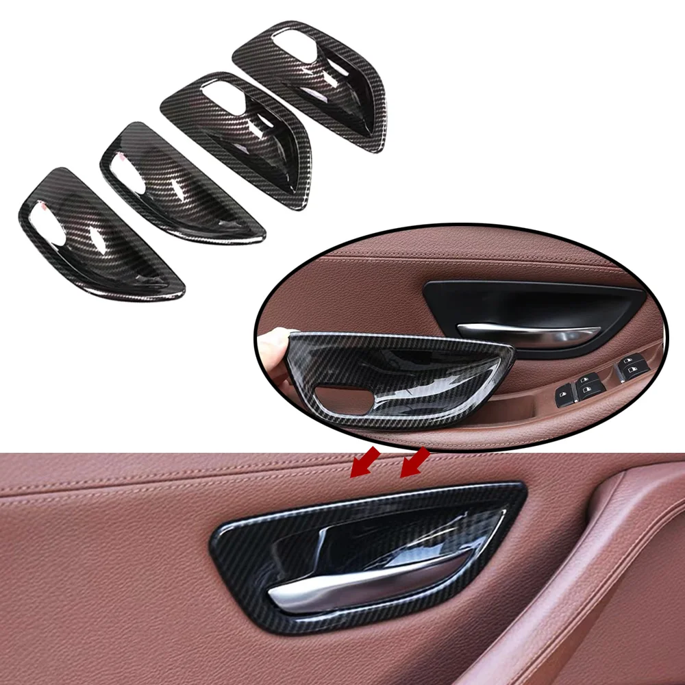 JEAZEA 4Pcs Carbon Fiber Car Inner Door Handle Cover Trim Bowl Cover Sticker For BMW 5 Series G38 528li 530li 2011-2016 2017
JEAZEA 4Pcs Carbon Fiber Car Inner Door Handle Cover Trim Bowl Cover Sticker For BMW 5 Series G38 528li 530li 2011-2016 2017
