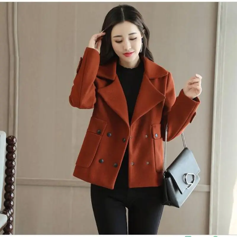 New 2019 Autumn Wiinter Fashion Wool Coat Cashmere Coat Woolen Female Women Winter Jackets Short Outwear Casaco Feminino
New 2019 Autumn Wiinter Fashion Wool Coat Cashmere Coat Woolen Female Women Winter Jackets Short Outwear Casaco Feminino